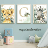 Savane Jungle Beige Nature - Décoration Chambre Bébé et Enfant