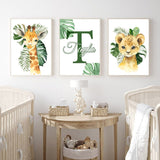 Savane Tropical Feuille Verte - Décoration Chambre de Bébé et enfant