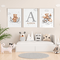 Peluche Ours avion rêve - Décoration Chambre de Bébé et enfant