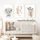 Savane Indien Plume Beige - Décoration Chambre Bébé et Enfant